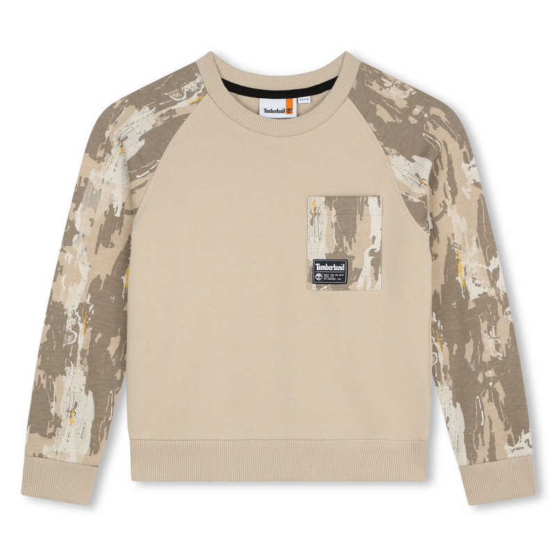 Printed Fleece Sweatshirt TIMBERLAND 
                    BOY