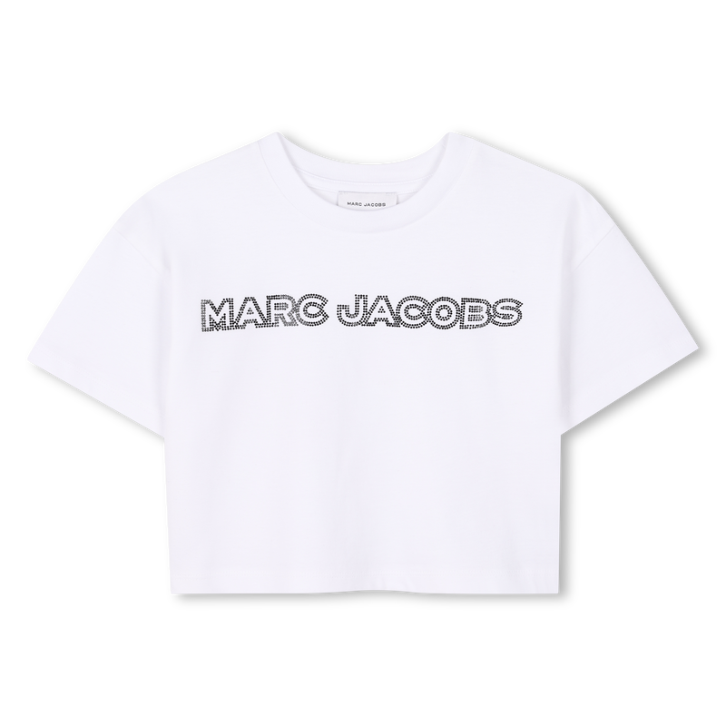 Cropped T-shirt with diamantés THE MARC JACOBS 
                    GIRL