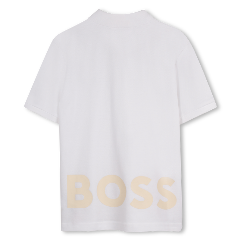Cotton polo shirt with logo BOSS 
                    BOY