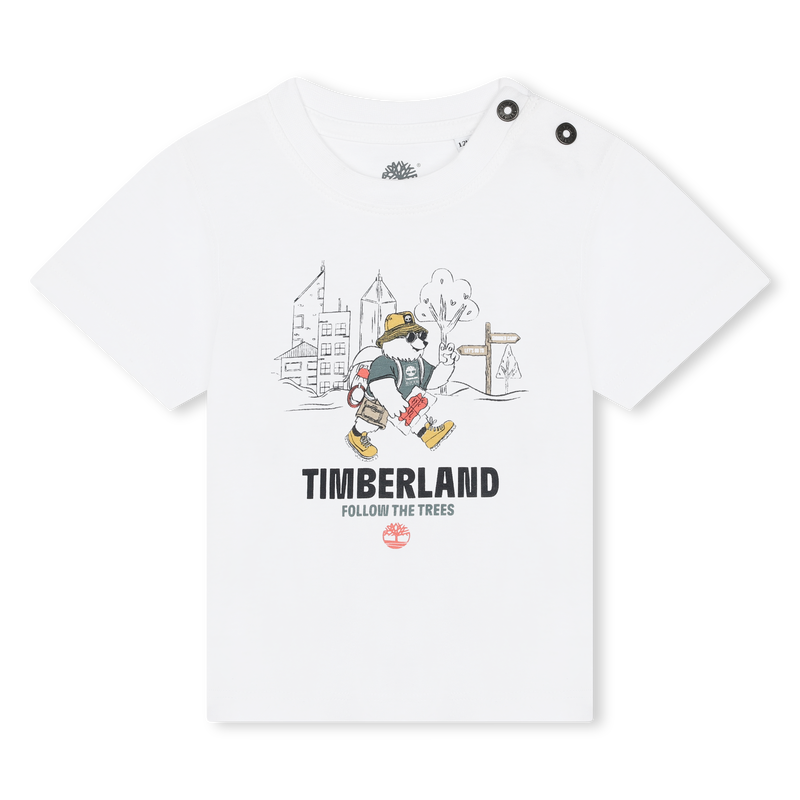 Round-Neck Press-Stud T-Shirt TIMBERLAND 
                    BOY