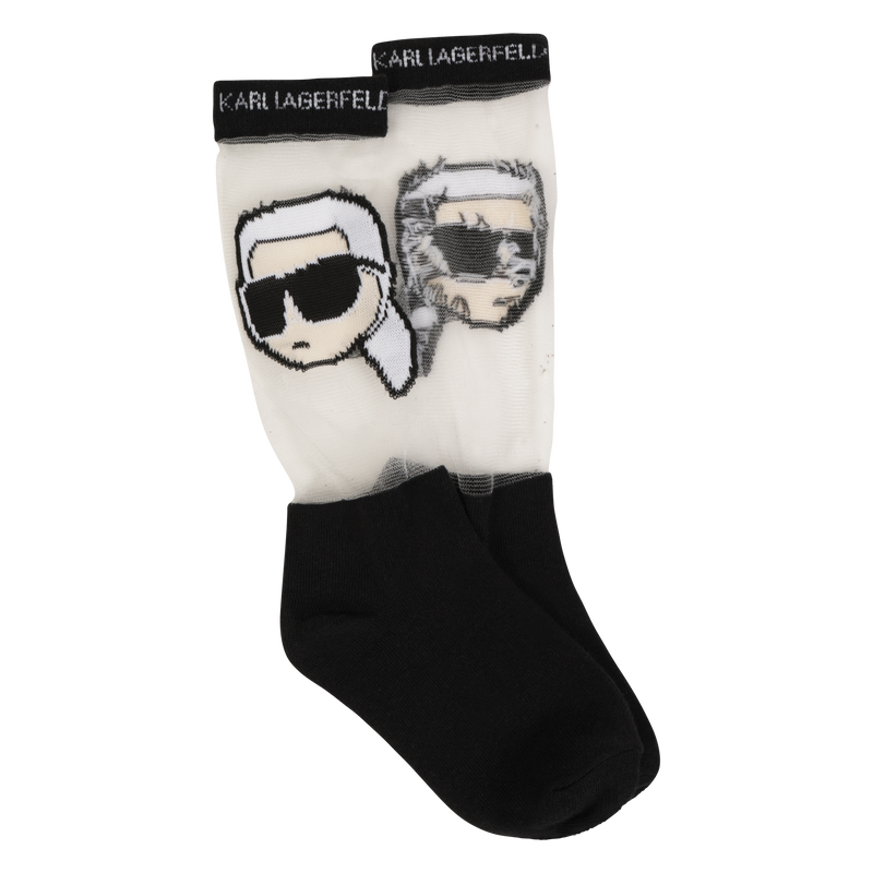 Openwork pattern socks KARL LAGERFELD KIDS 
                    GIRL