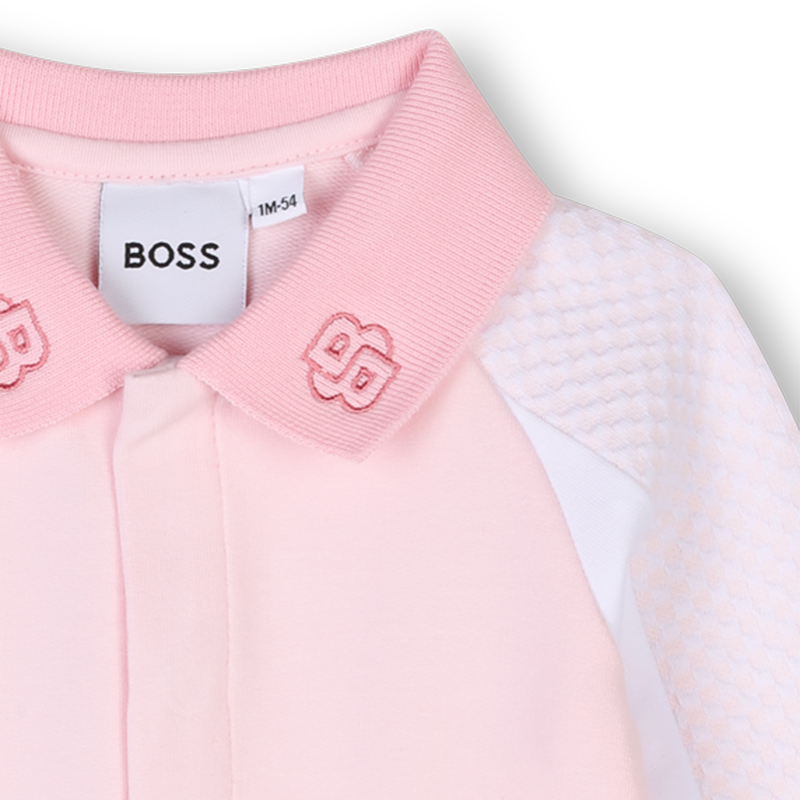 Polo-neck paneled pajamas BOSS 
                    GIRL