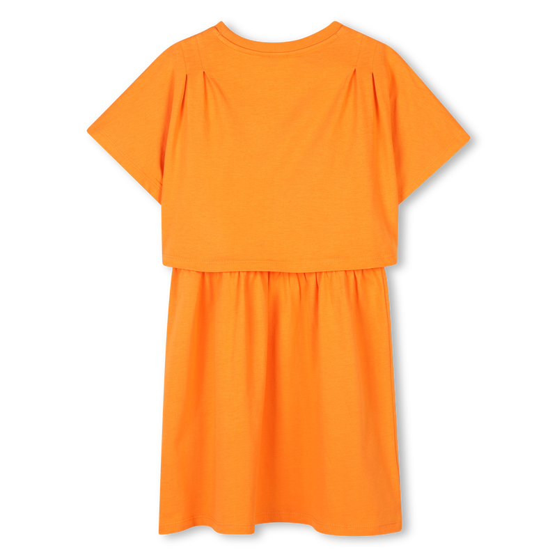 Layered Logo print dress KENZO KIDS 
                    GIRL