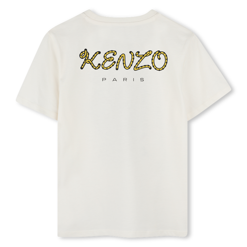 Cotton T-shirt with badge KENZO KIDS 
                    UNISEX