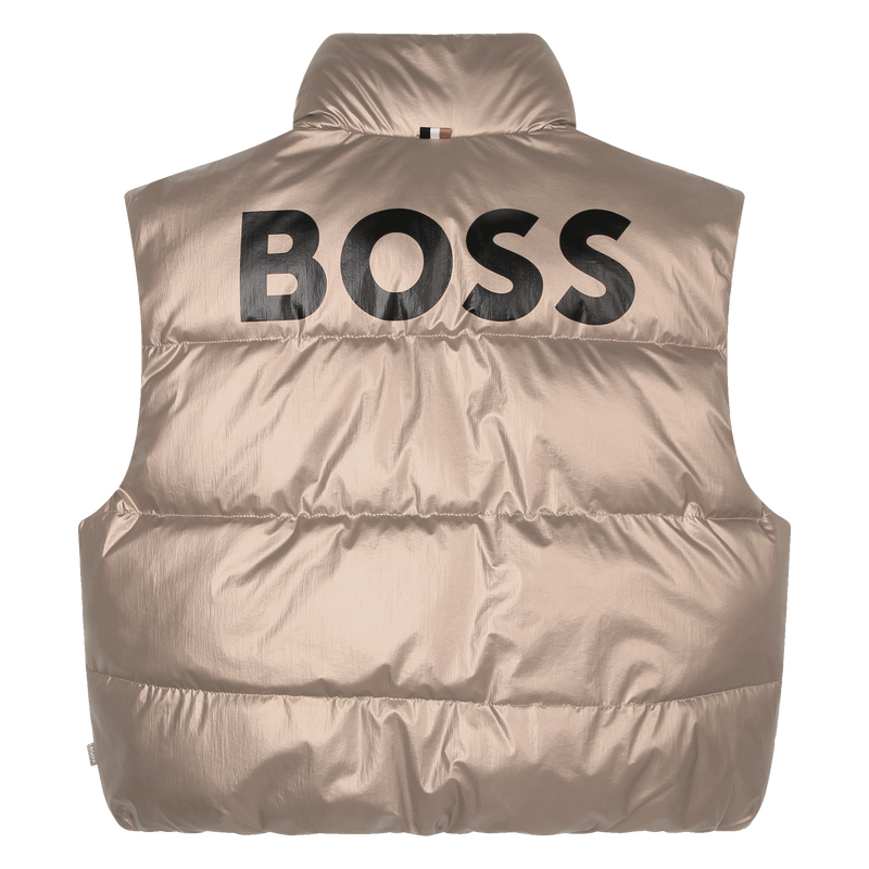Reversible zip-up puffer vest BOSS 
                    GIRL