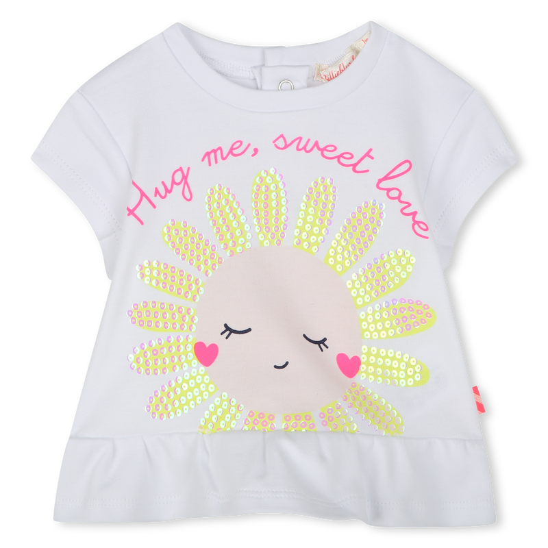 Cotton T-shirt and shorts BILLIEBLUSH 
                    GIRL