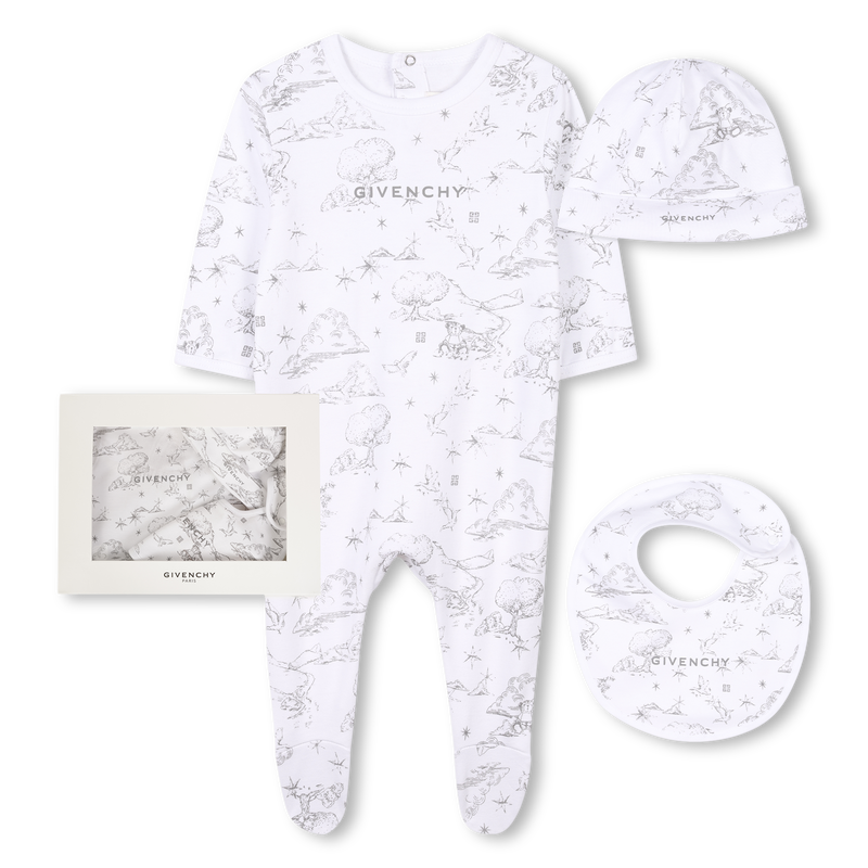 Pajamas, bib and hat set GIVENCHY 
                    UNISEX