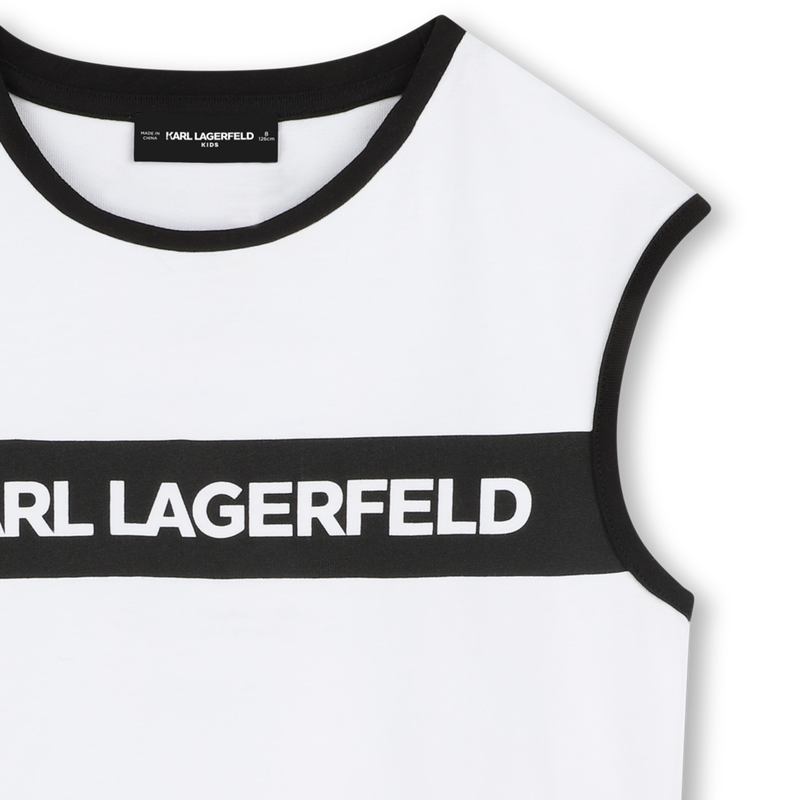 Sleeveless printed T-shirt KARL LAGERFELD KIDS 
                    GIRL