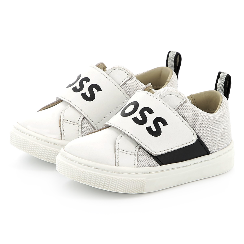 Leather Velcro sneakers BOSS 
                    BOY