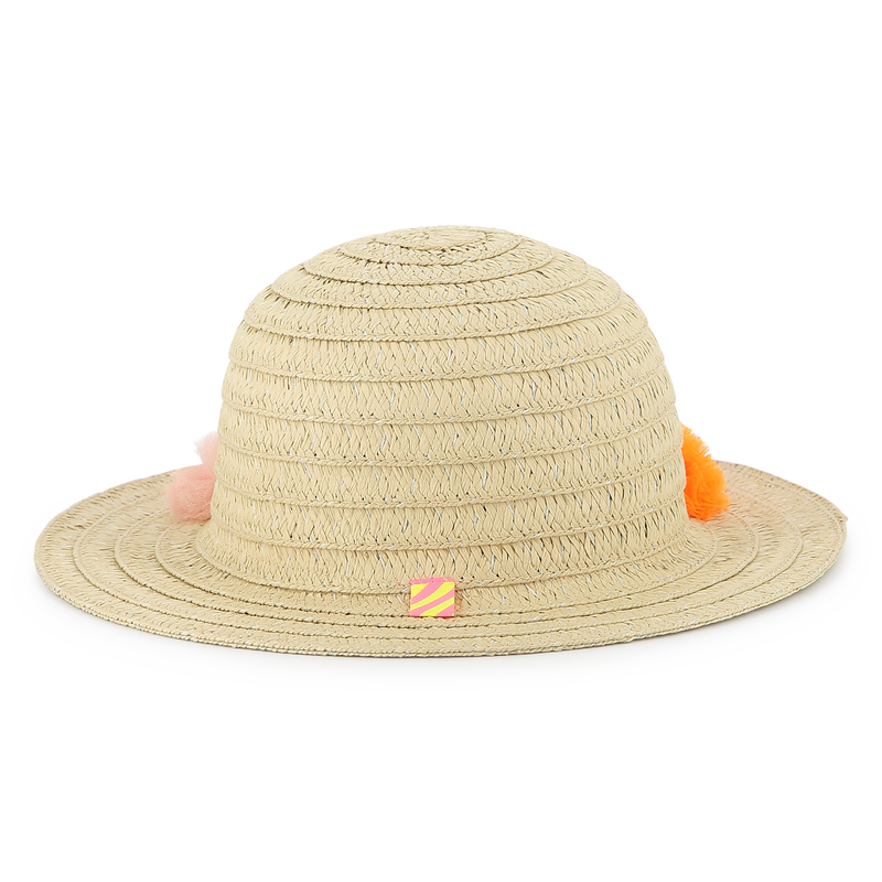 Iridescent pompom sun hat BILLIEBLUSH 
                    GIRL