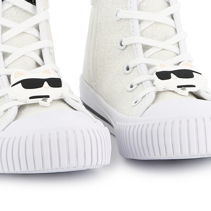 Lace-up high-top sneakers KARL LAGERFELD KIDS 
                    GIRL