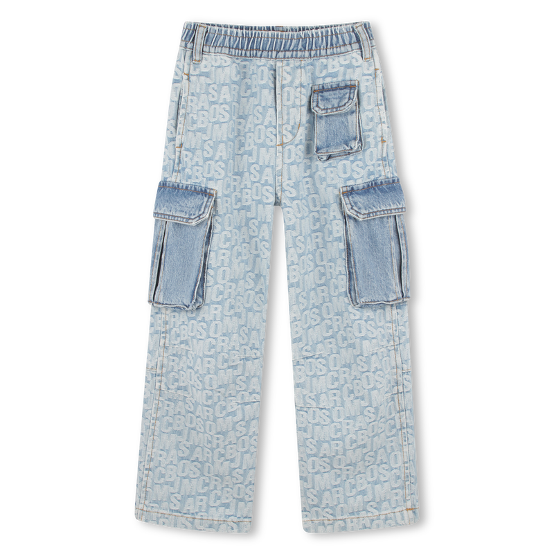 Cotton denim cargo trousers THE MARC JACOBS 
                    BOY