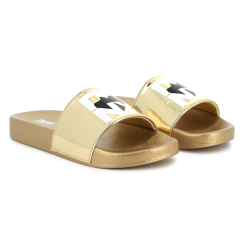 Lightweight metallic slides DKNY 
                    GIRL