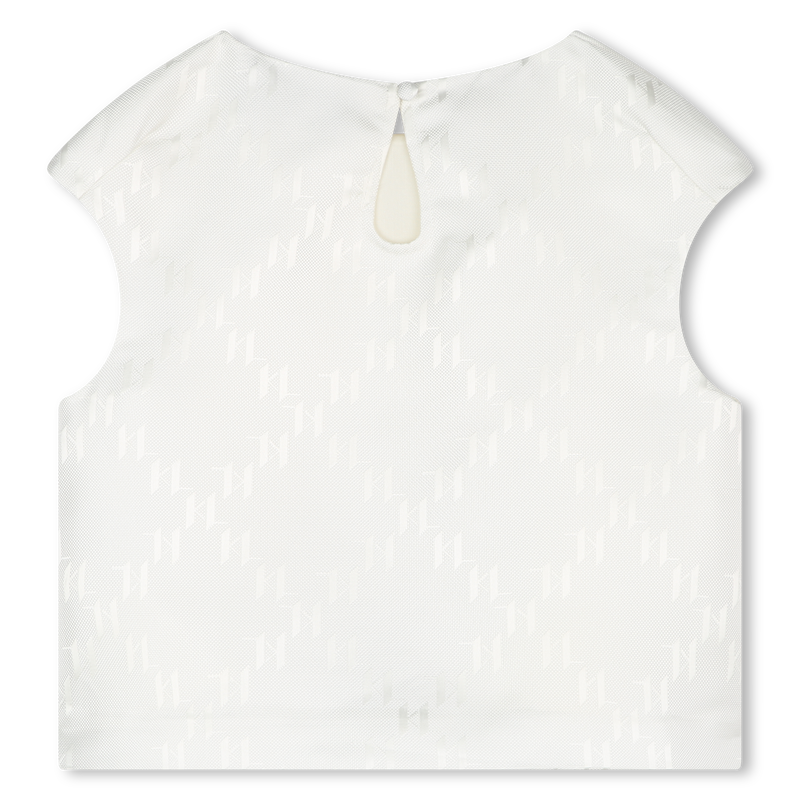 Printed Formal Top KARL LAGERFELD KIDS 
                    GIRL