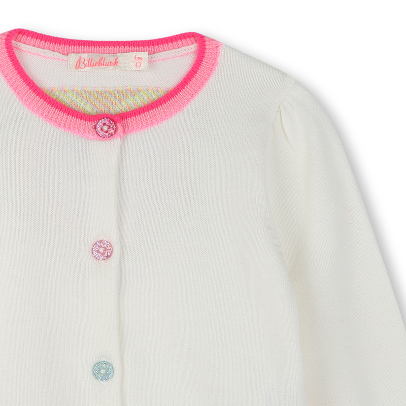 Cotton button-up cardigan BILLIEBLUSH 
                    GIRL