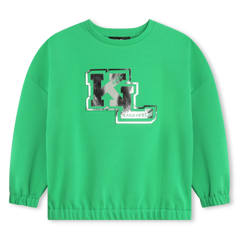 Embossed Logo Sweatshirt KARL LAGERFELD KIDS 
                    GIRL