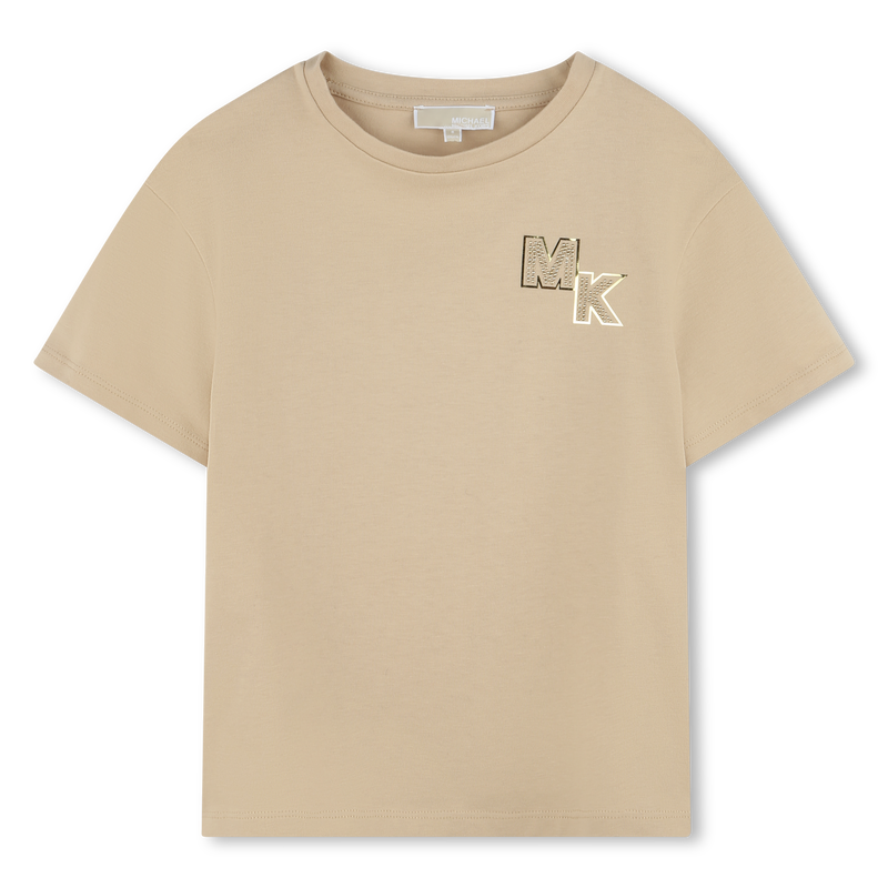 Short-sleeved cotton T-shirt MICHAEL KORS 
                    GIRL