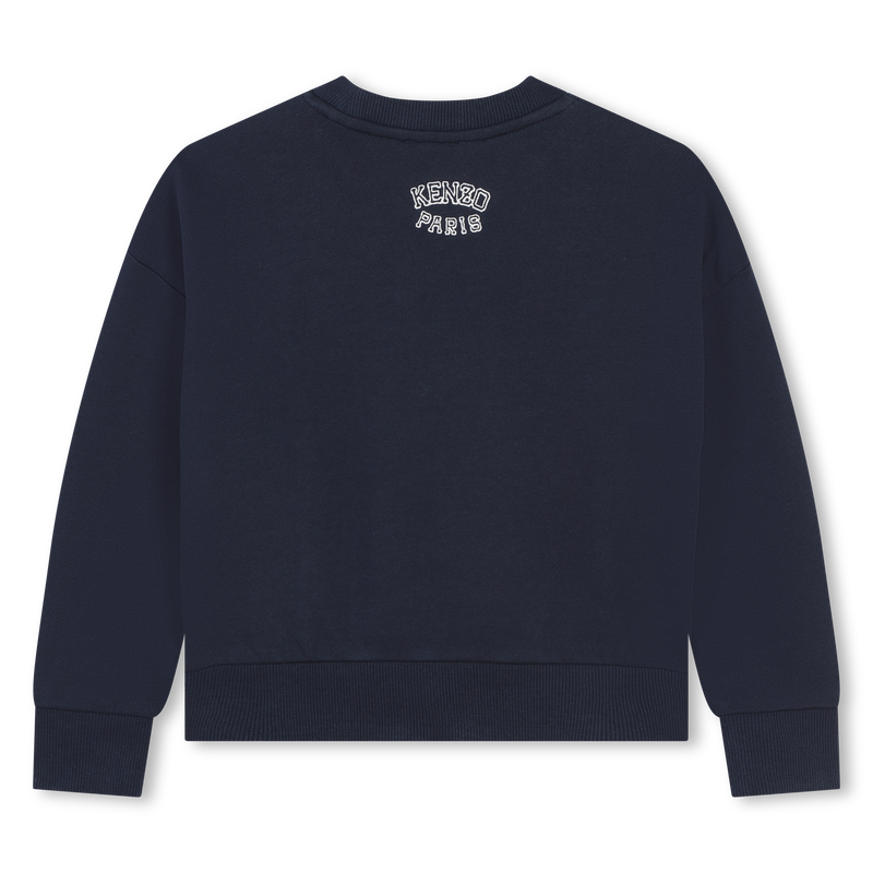 Embroidered Cotton Sweatshirt KENZO KIDS 
                    GIRL
