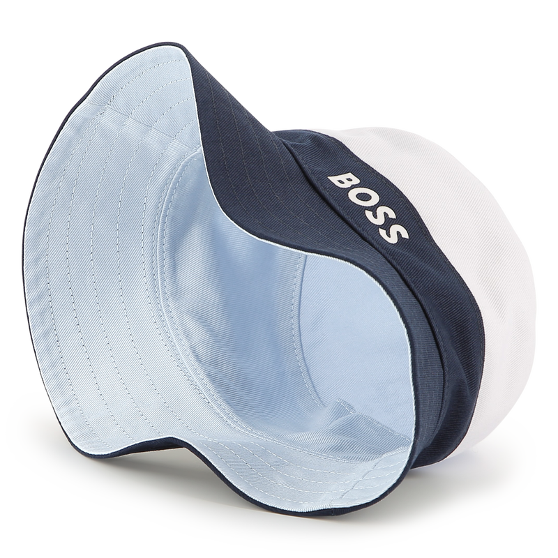Reversible cotton bucket hat BOSS 
                    BOY