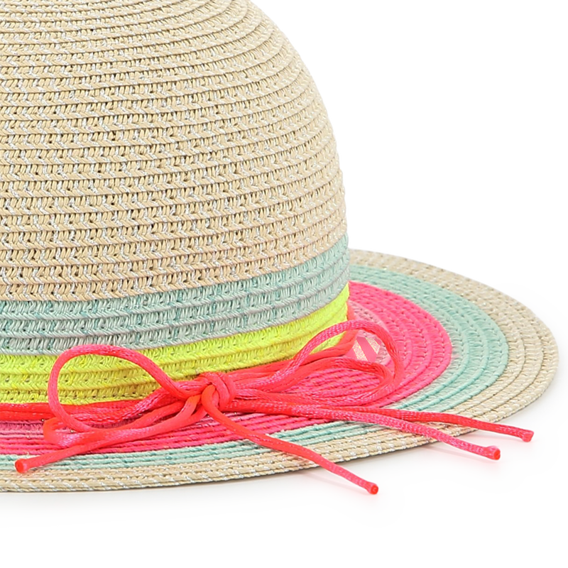 Sun hat with colored stripes BILLIEBLUSH 
                    GIRL