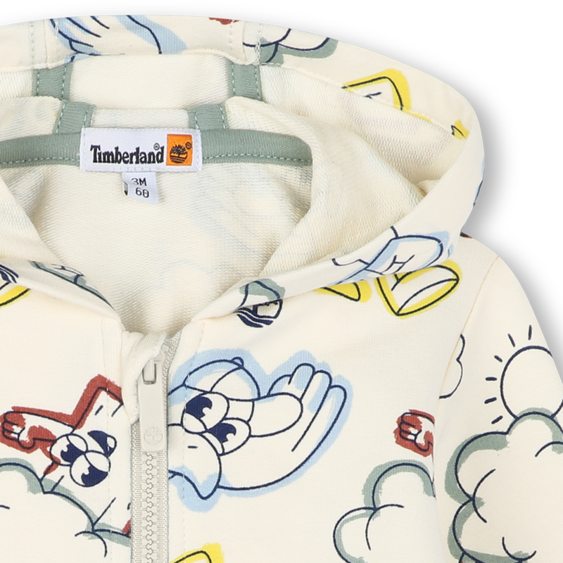 Hooded fleece cardigan TIMBERLAND 
                    BOY
