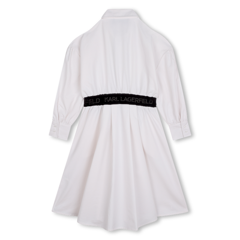 Zip-Up Shirt Dress KARL LAGERFELD KIDS 
                    GIRL