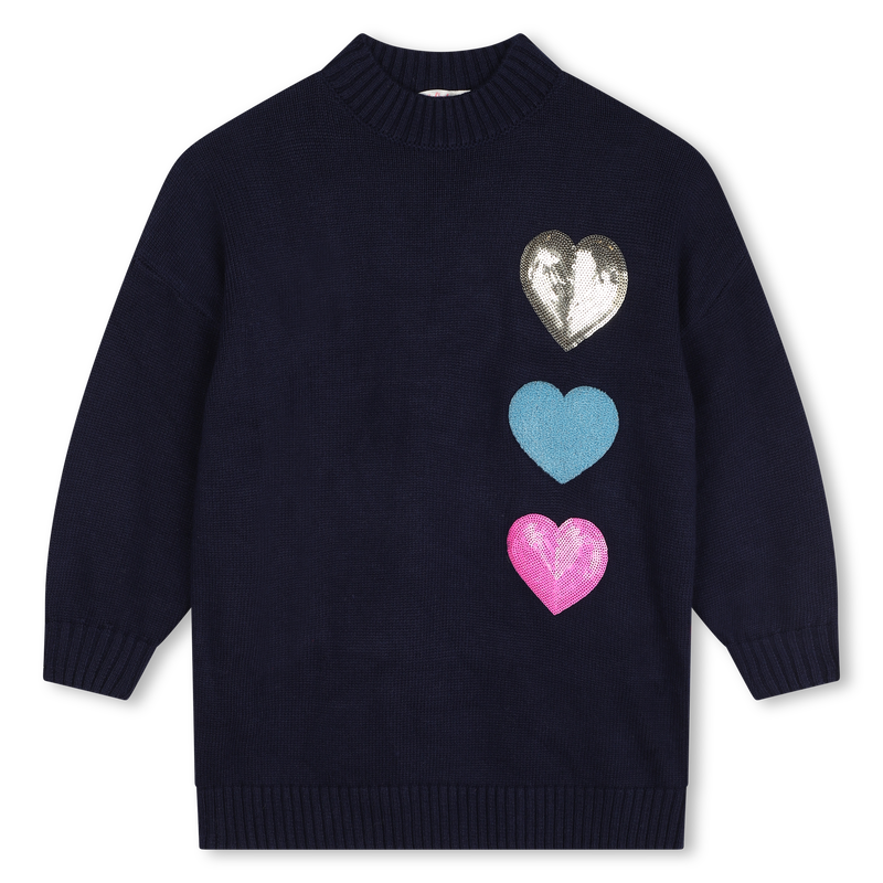 Sequin Heart Sweater Dress BILLIEBLUSH 
                    GIRL