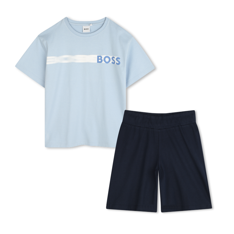 Cotton T-shirt and shorts BOSS 
                    BOY
