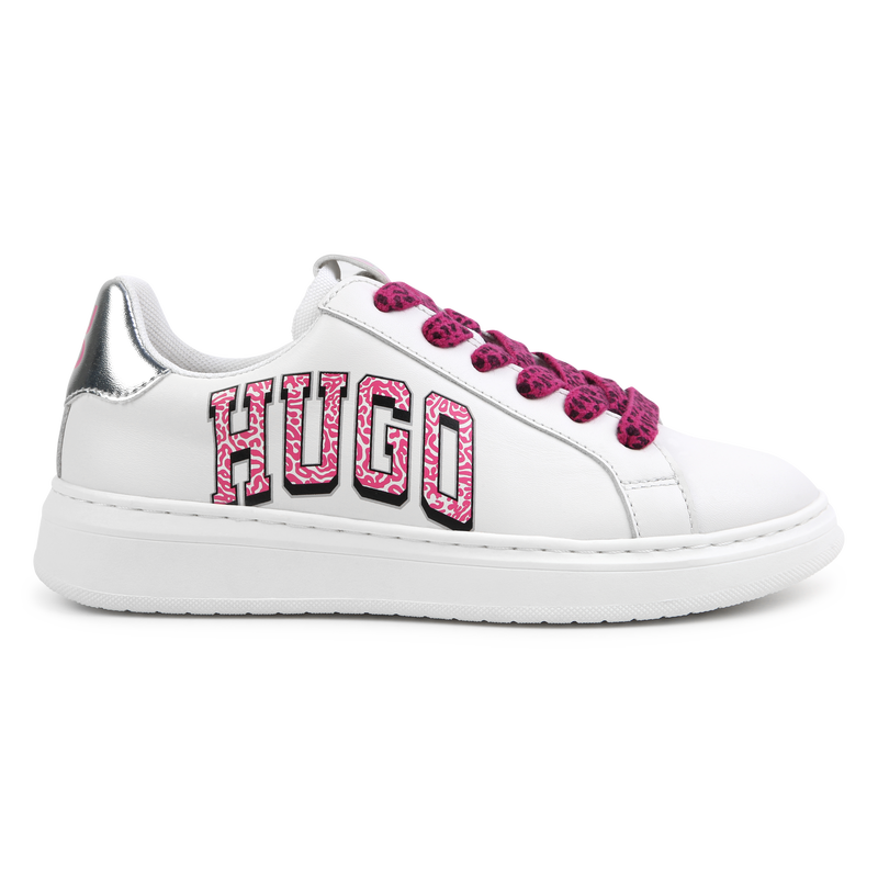 Printed Lace-Up Sneakers HUGO 
                    GIRL