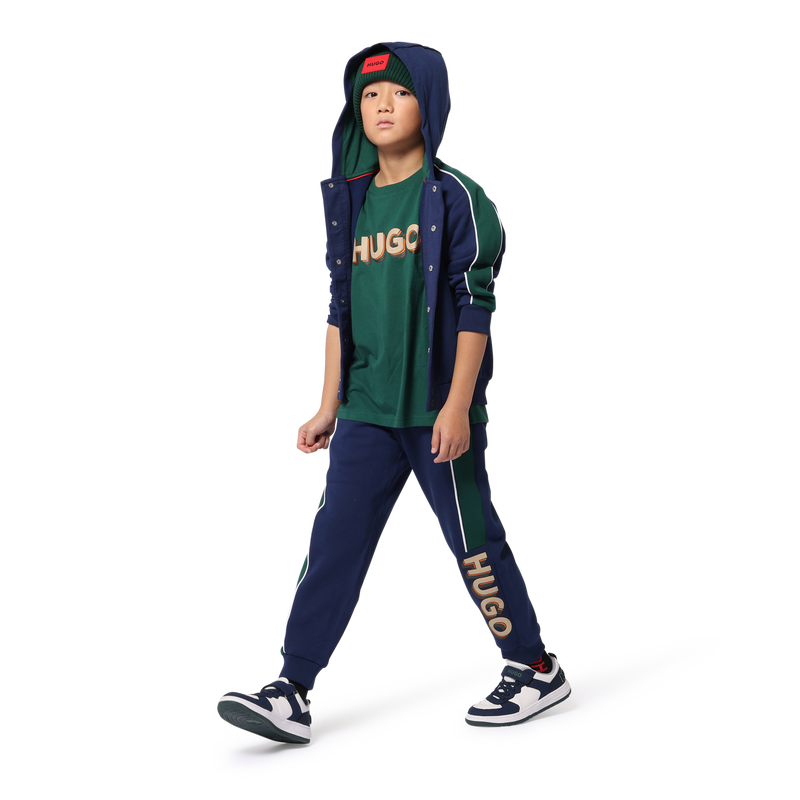 Lace-Up Velcro Sneakers HUGO 
                    BOY