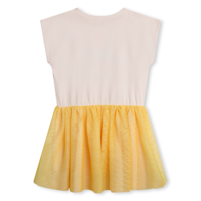 Dual-fabric sleeveless dress BILLIEBLUSH 
                    GIRL