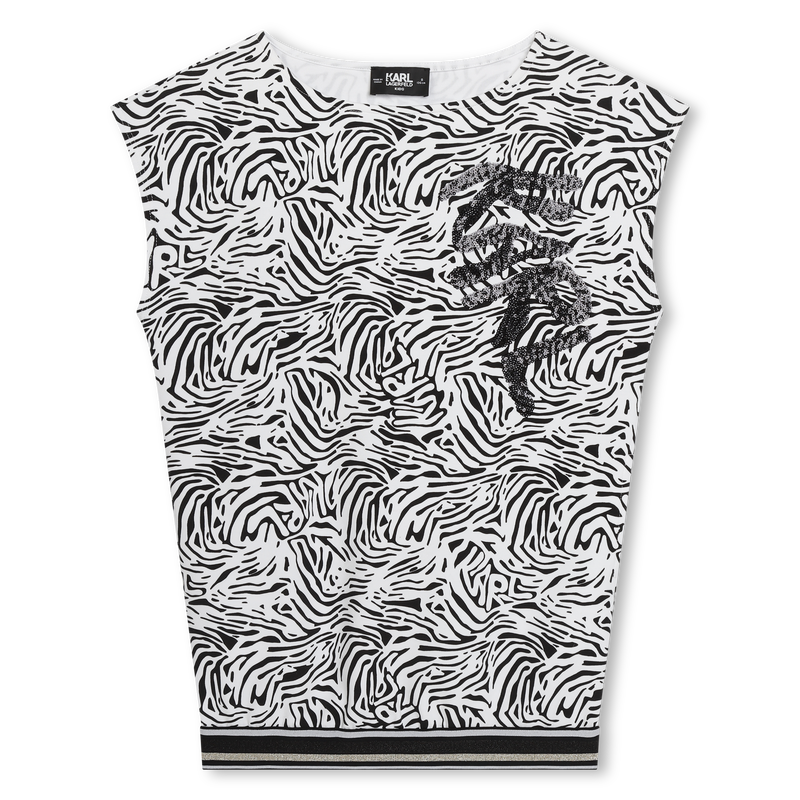 Printed Sweatshirt Dress KARL LAGERFELD KIDS 
                    GIRL
