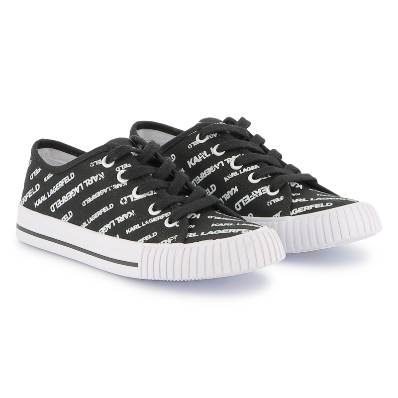 Logo print lace-up sneakers KARL LAGERFELD KIDS 
                    BOY