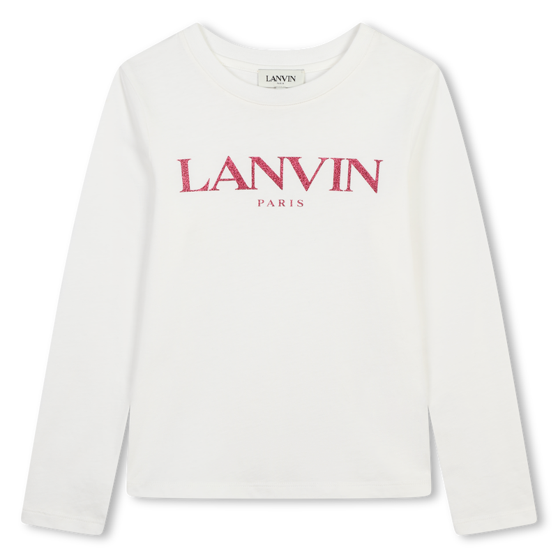 Sequin Logo T-Shirt LANVIN 
                    GIRL