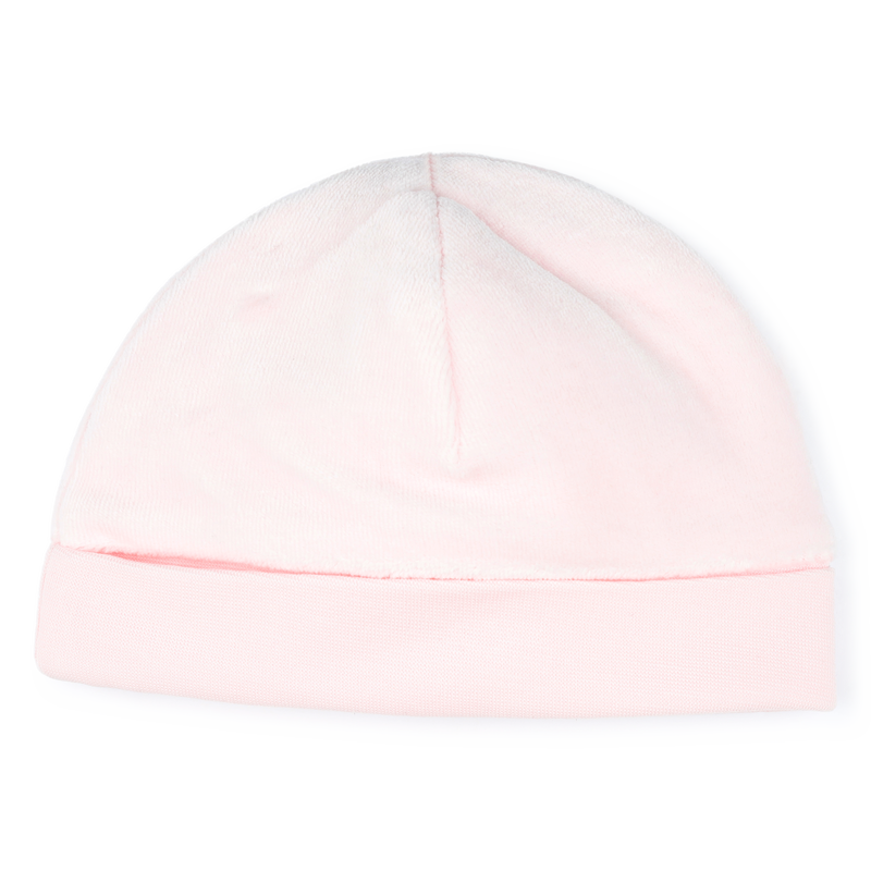Embroidered velvet hat BOSS 
                    GIRL