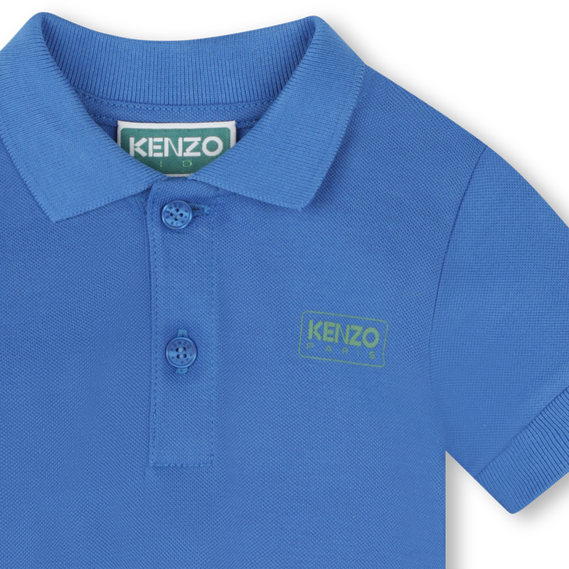Cotton pique polo shirt KENZO KIDS 
                    BOY