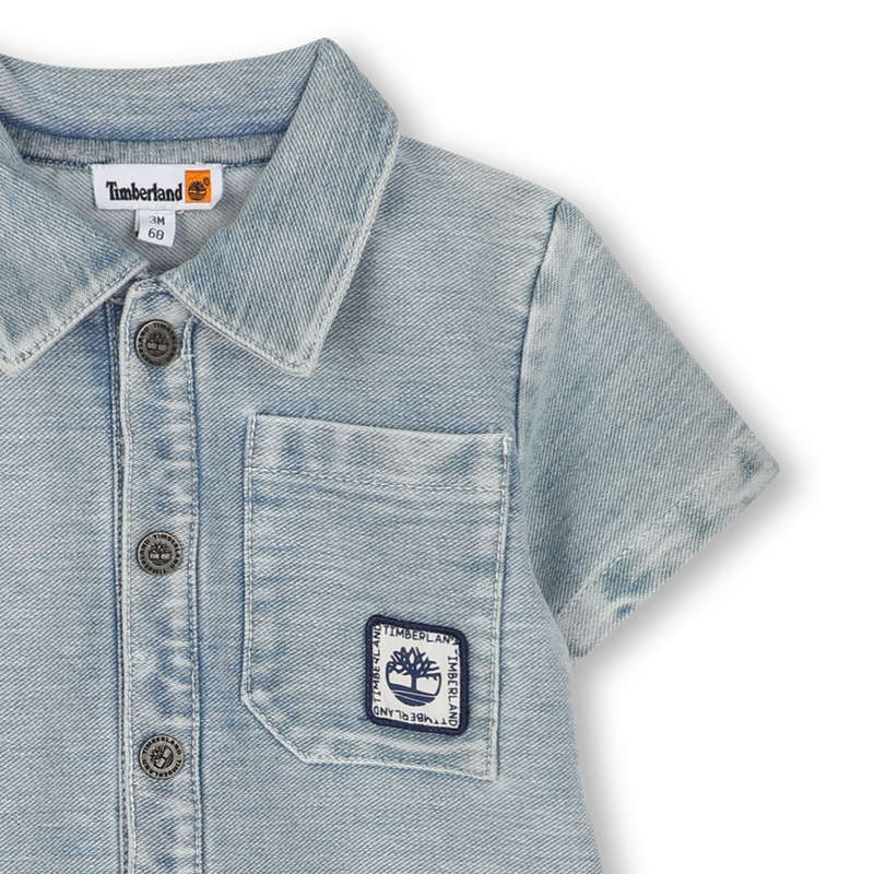 Short denim romper TIMBERLAND 
                    BOY