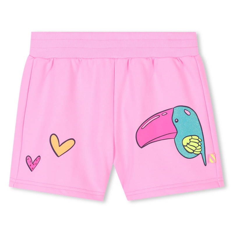 Fleece shorts with motif BILLIEBLUSH 
                    GIRL