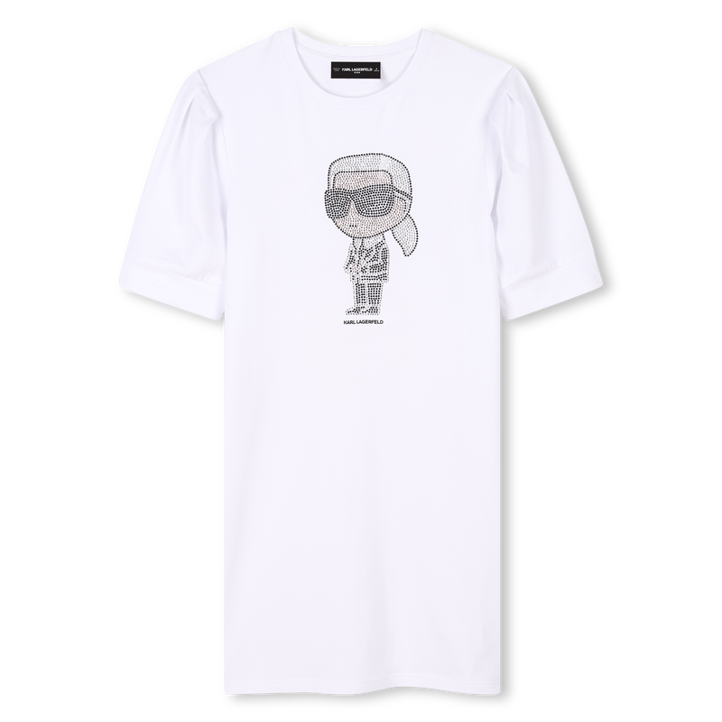 Short-sleeved dress KARL LAGERFELD KIDS 
                    GIRL