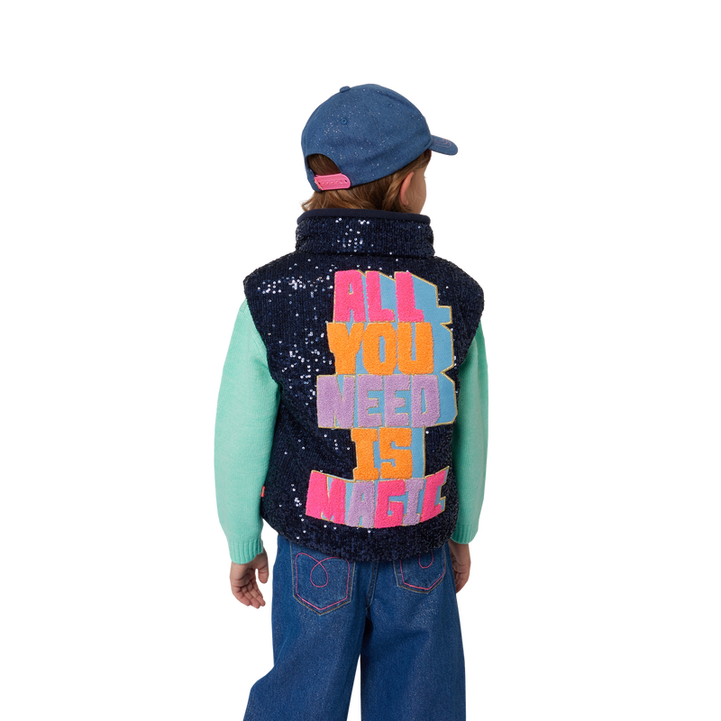 Sleeveless Sequin Puffer BILLIEBLUSH 
                    GIRL
