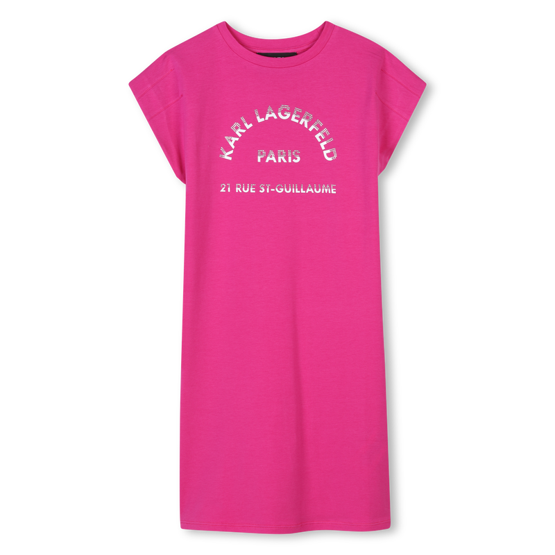 Novelty short-sleeved dress KARL LAGERFELD KIDS 
                    GIRL