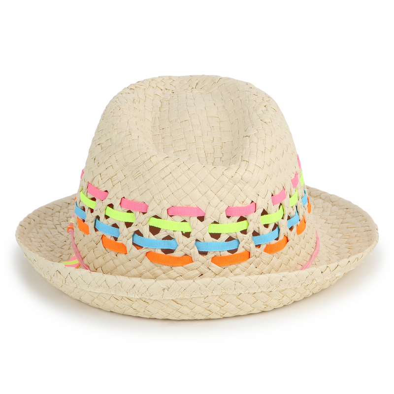 Striped woven hat BILLIEBLUSH 
                    GIRL