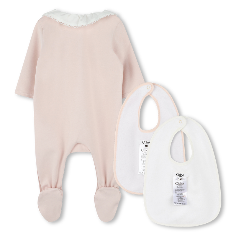 2 cotton bibs and pajamas CHLOE 
                    GIRL
