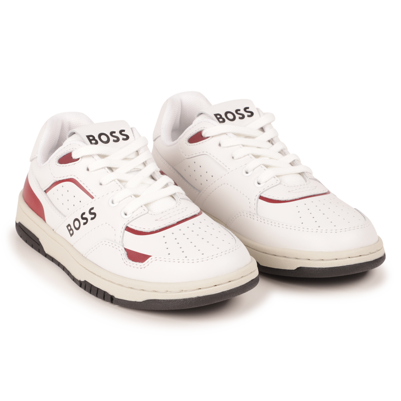 Lace-Up Leather Sneakers BOSS 
                    BOY