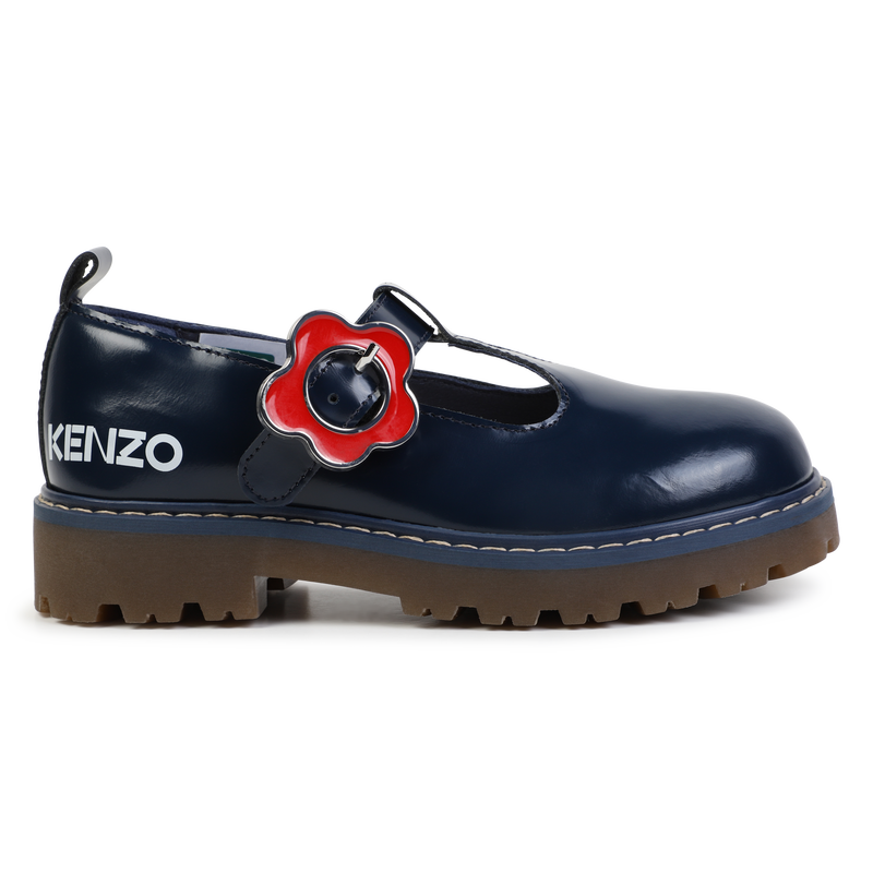 Buckled Leather Mary-Janes KENZO KIDS 
                    GIRL