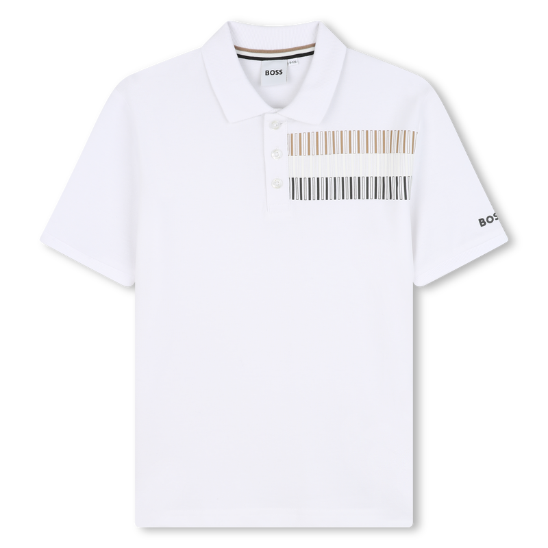Straight polo with stripes BOSS 
                    BOY