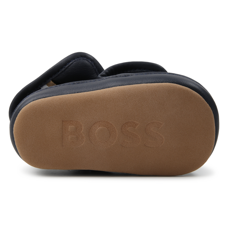 Elasticated Leather Slippers BOSS 
                    UNISEX