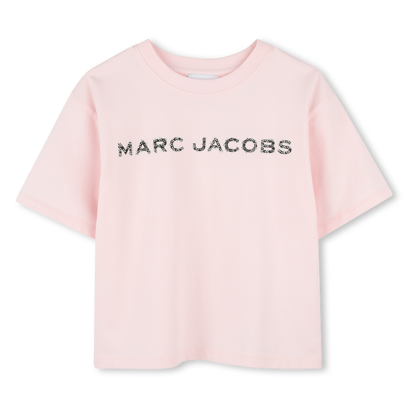 Cotton T-shirt with diamantés THE MARC JACOBS 
                    GIRL