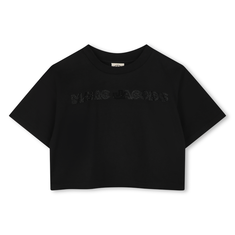 Cropped T-shirt with diamantés THE MARC JACOBS 
                    GIRL