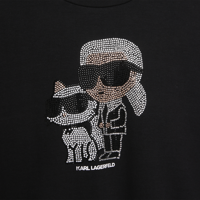 Sequined sweater dress KARL LAGERFELD KIDS 
                    GIRL